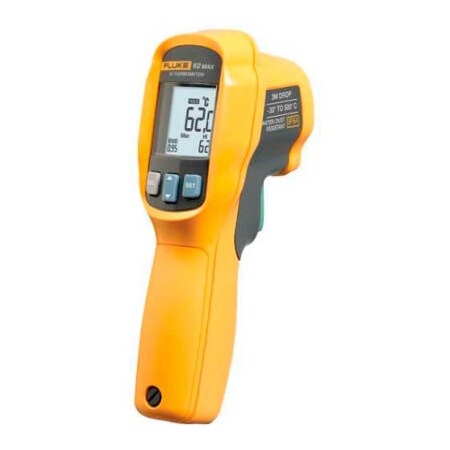 Fluke 62 MAX IP54 Infrared Thermometer, -30C to 500C & 101 Distance to Spot Size Ratio -  FLUKE ELECTRONICS, 5065894